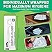 150 Count Dental Flossers Each Individually Wrapped, Floss Singles Bag, Travel Hotel Restaurant Office Car Dental Floss, Floss Picks Oral Care Teeth Clean Flat Wire