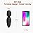 Mini Wand Massager with 10 Vibration Modes, Whisper Quiet, Cordless Waterproof Handheld Massager for Shoulder and Back Full Body Massage, Sports Recovery