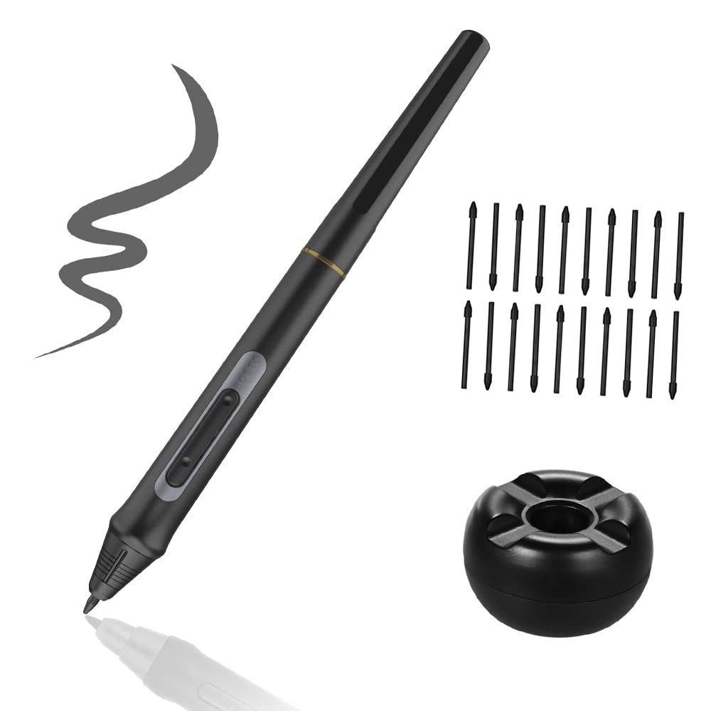 Tomshin Caneta digital 8192 níveis de pressão Caneta Stylus sem