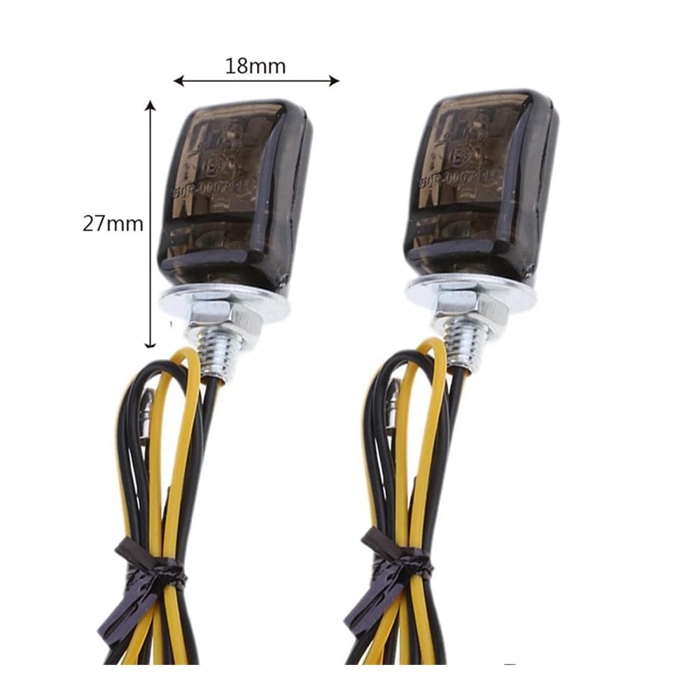 6 Pezzi Universali LED Piccoli Indicatori Di Direzione Moto Doppie Spie Per Moto Lampeggiano Indicatori