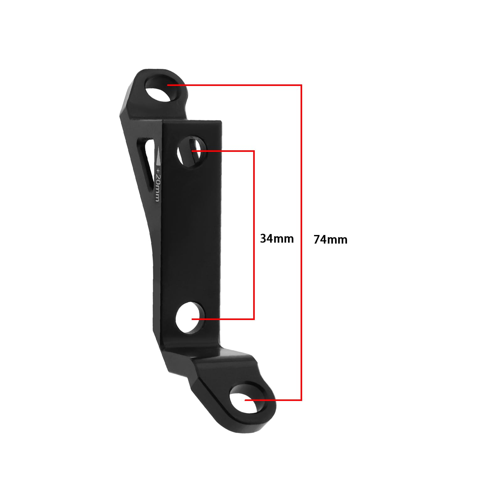 LT Easiyl 1 Set 74mm to 34mm Bike Brake Transfer Mount Adapter for 160/180 Disc Used to Convert Mountain Bike Mounting Specifications to Road Bike Caliper - Image 4