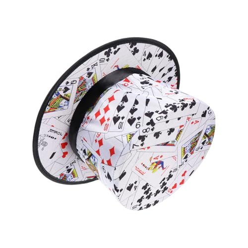 Chapeau de magicien noir Gatuida taille unique en tissu léger pour spectacle
