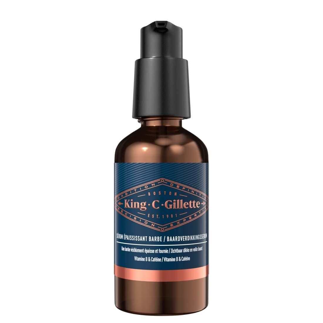 King C. Gillette Formulato a base di complesso di vitamina B e caffeina, 50 ml