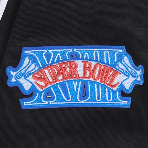 Pro Standard Mens NFL Las Vegas Raiders Mash Up Pull Over Hoodie Black/Gray L - Image 6