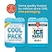 Healthy Packers Ice Packs for Lunch Bags - Original Cool Pack | Slim & Long-Lasting Reusable Ice Pack for Lunch Box, Lunch Bag and Cooler | Freezer Packs for Coolers (Set of 10)