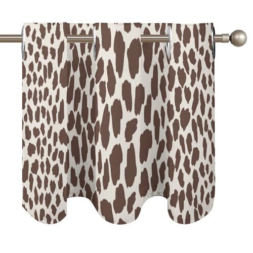 Cenefas asiáticas chinas de 2 paneles para cocina y dormitorio, estampado animal marrón 5