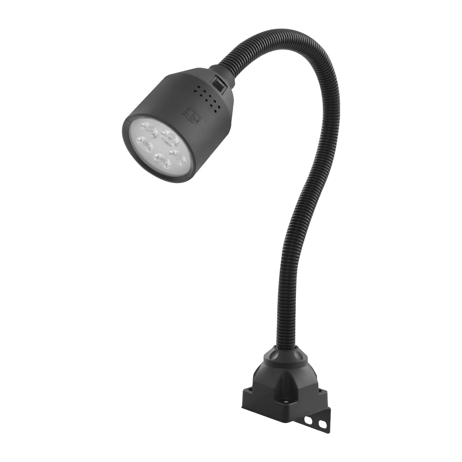 5W LED Work Light, 110-220V Lathe Light, Flexible Gooseneck Lamp