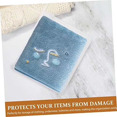 Wakauto 25pcs Thicken Self-seal Garment Storage Bags Transparent Zipper Clothing Organizers for Travel and Home Pe Material Assorted4