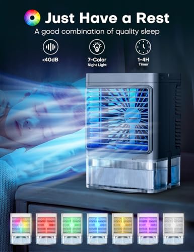 Coolech M9 Personal Air Conditioner W/Remote & Led Screen, 90° Oscillation thumb #6