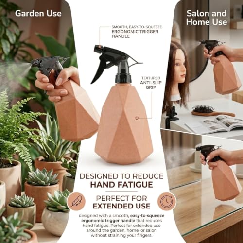 Image of 600ML Diamond Look Trigger Spray Pump with Adjustable Nozzle | Multipurpose Hand Sprayer Water Pump for Plants Gardening, Home Cleaning, Salon & Sanitizing (Colour May Vary)