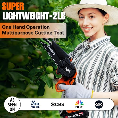 Taranzy MODEL MC1: DESIGNED FOR DISTINCTION Mini Chainsaw 6 Inch Cordless thumb #3
