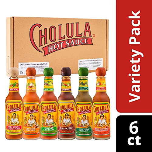 Cholula Authentic Mexican Hot Sauce, Variety Pack, 6 Count