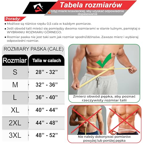 AQF pas do podnoszenia ciężarów z klamrą dźwigni, 10 cm szerokości i 10 mm grubości, skórzany pas - zatwierdzony IPL USPA pas do siłowni, pas do podnoszenia ciężarów, pas do fitnessu, powerlifting