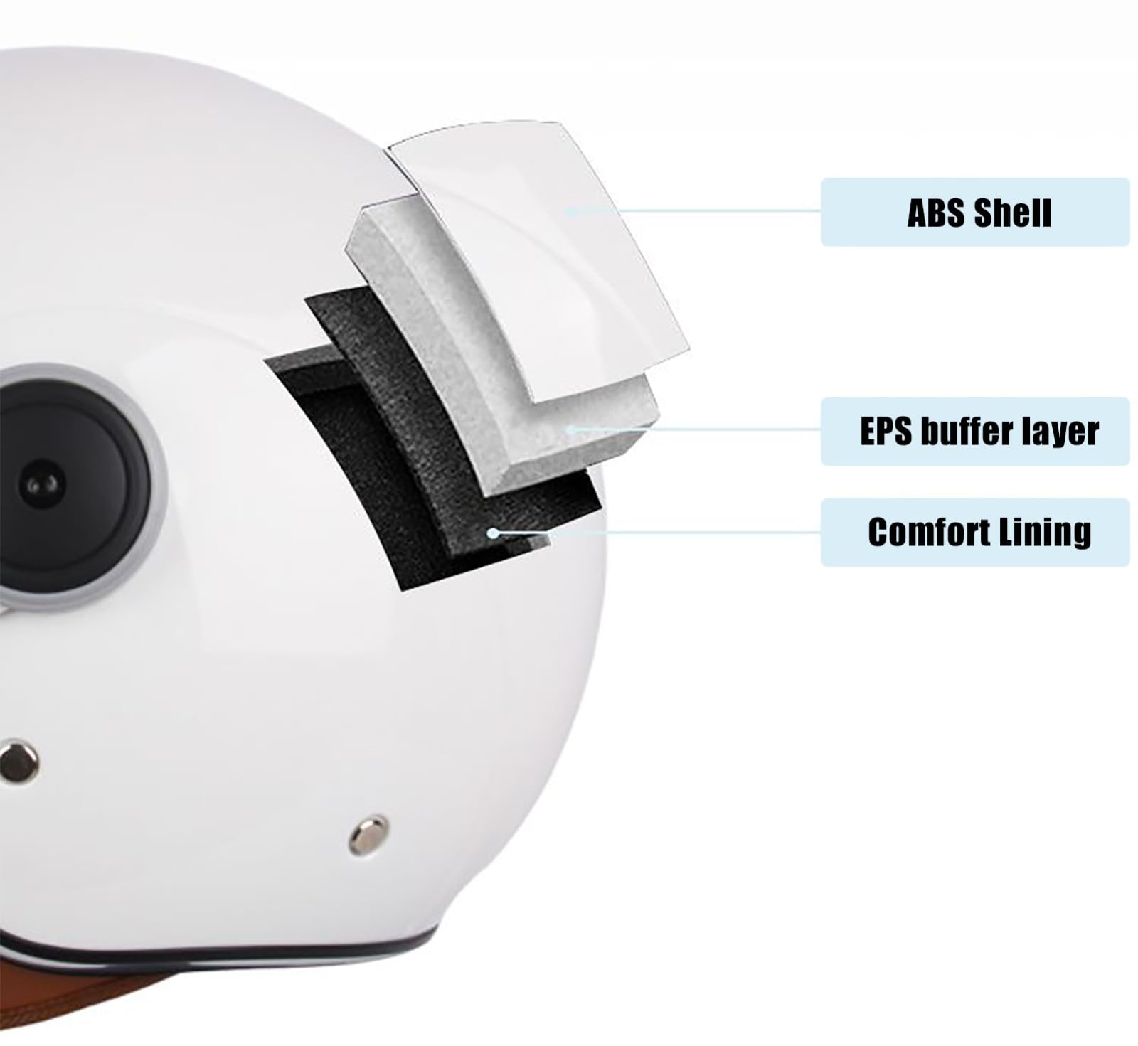 Casco Abierto, Casco De Motocicleta Clásico Para Hombres Y Mujeres Con Doble Visera, Casco Retro Portátil, Cascos Tipo Jet, Casco Jet Para Scooter, Certificado ECE/DOT A,55-62cm
