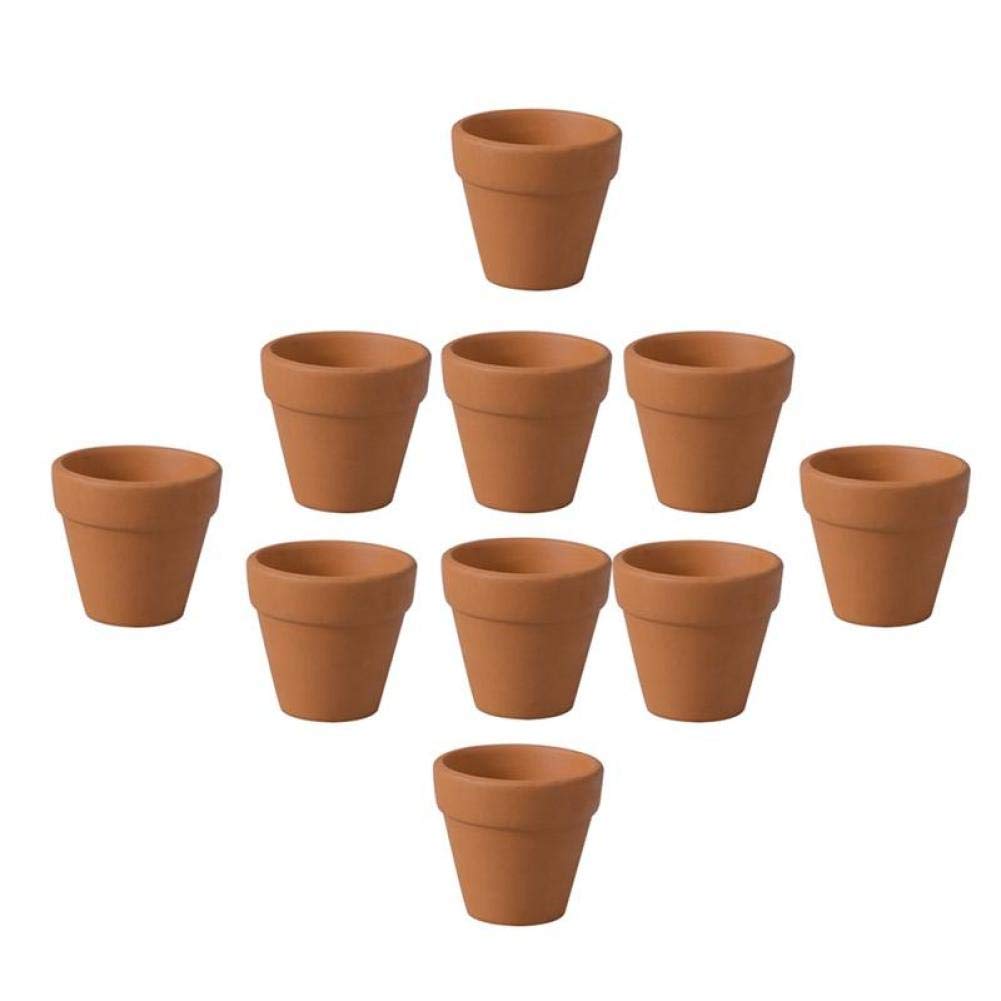 Culer 12Pcs 3X3cm Small Mini Terracotta Pot Clay Ceramic Pottery Planter Cactus Flower Pots Succulent Nursery Pots For Plants