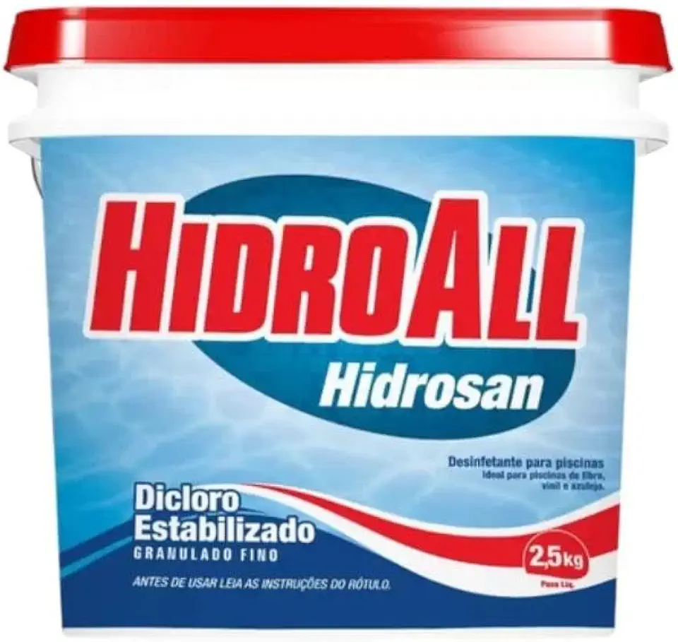 HidroAll Balde cloro granulado Hidrosan Plus 2,5 kg