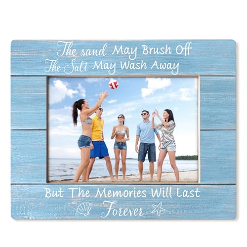 HUKINE Beach Coastal Picture Frame 5x7, Gifts for Ocean Lovers,