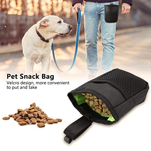Bolsa portátil multifuncional para petiscos para cães, armazenamento de ração para animais de estima