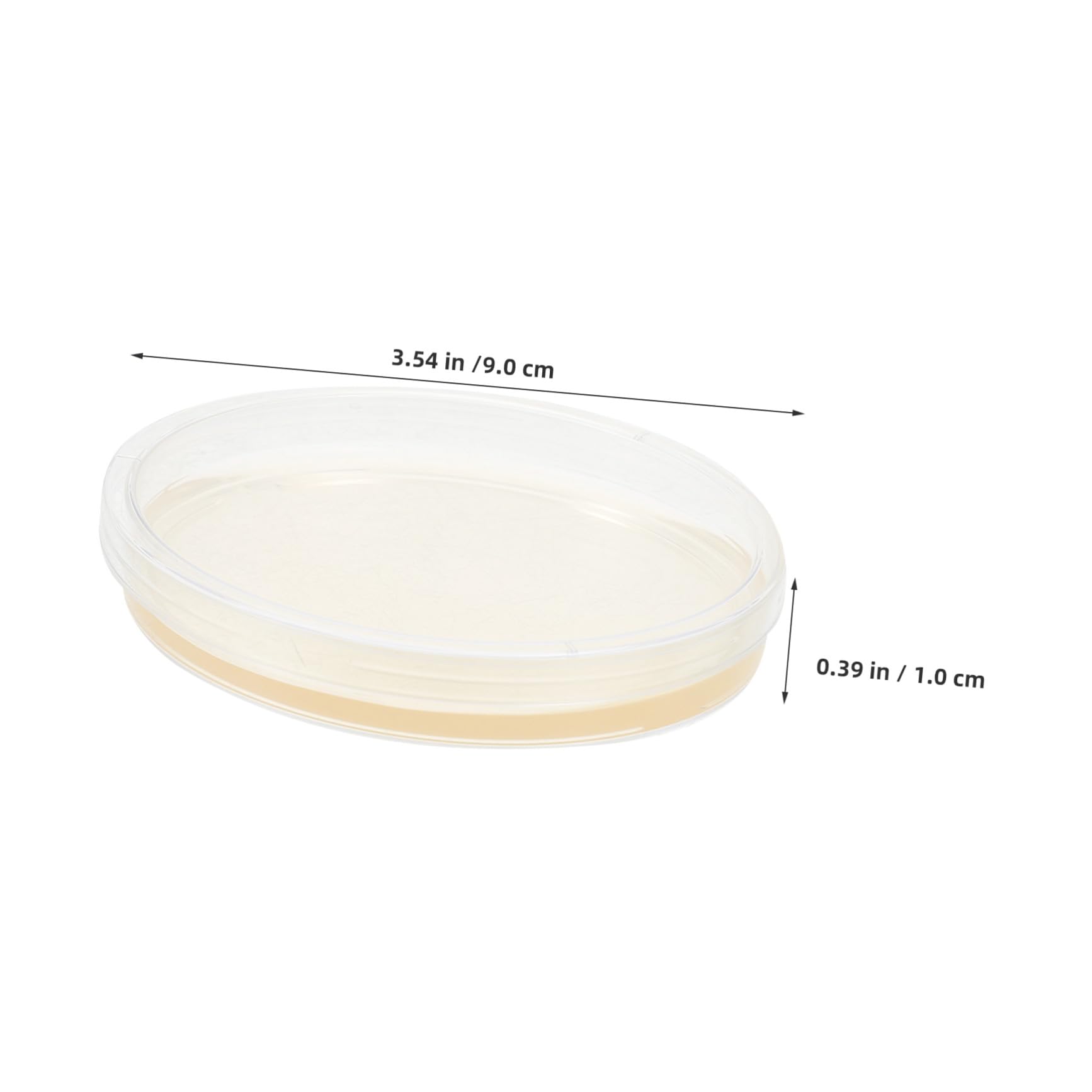 Alasum Placas de Petri de Plástico Agar Nutritivo de 9 CM, 20 Unidades Pre-Vertidas para Proyectos Científicos y Experimentos de Cultivo Microbiano