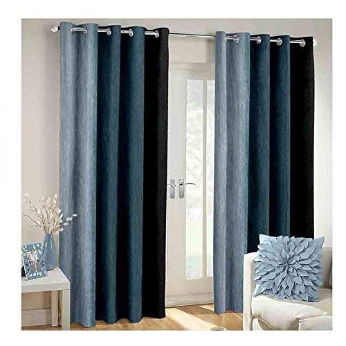 Grey Polyester Curtains - 5ft Long, FREE SHIPPING -1