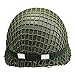 WW2 US M1 Helmet Steel Field Green with Net Cover Eye Belt Reproduction