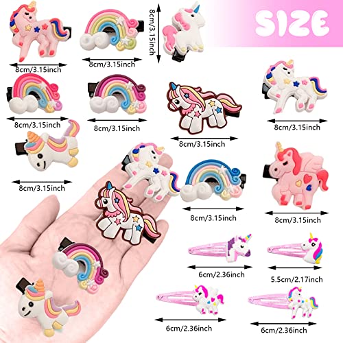 ZOCONE Mollette per Capelli Bambina Unicorno