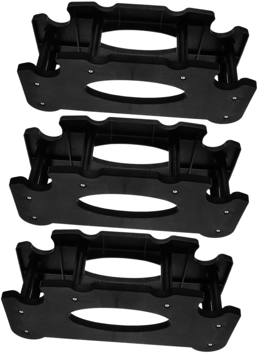 SUPVOX 3pcs Heavy Duty Dumbbell Rack Stand for Home Gym Durable Weight Storage Organizer for Efficient Fitness Equipment Organization and Strength Training