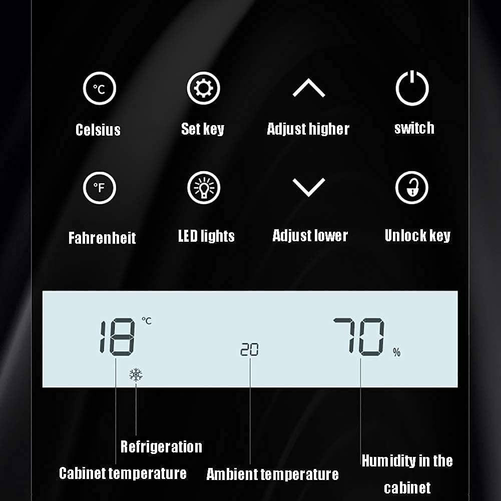 Thermoelectric cabinet,Wine Cabinet - Drug Cooler- Bar Refrigerator - countertop Wine - freestanding Refrigerator with LCD Digital Display