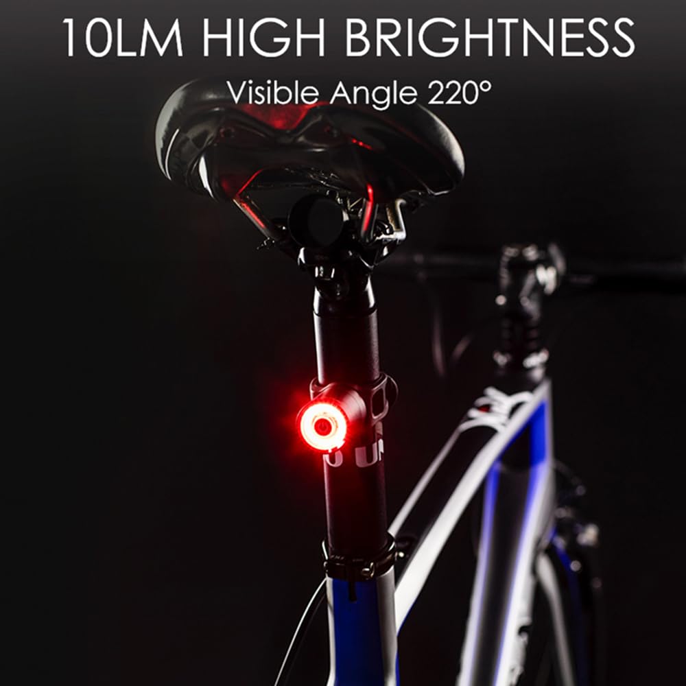 USB Charging Bike Tail Light Lantern Smart Brake Sensor Taillight MTB Road Cycle Rear LED Waterproof Bycicle Back Lights
