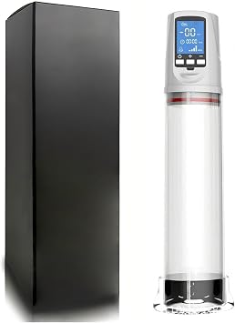 Automatic Vacuum Pump Training Device, Strength Suction Air Pressure Electric Massager, LCD Display Powerful 2 Sucking Modes Pump Increase Size for Bigger Stronger Men Z78I5
