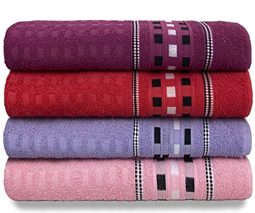 Kit 4 Toalhas Banhão Super Gigante Gold Jacquard 75cmX1.80m (Kit 2)