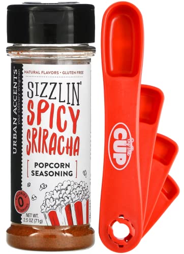 Urban Accents Gourmet Popcorn Seasoning, Sizzlin' Spicy Sriracha, 2.5 oz