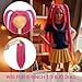 Long Straight Hot Pink with 2 Pigtails 1/3 BJD SD DOD Doll Wig Fit for 8-9 inch Head 1/3 Bjd Dolls Wigs