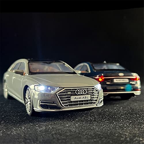 Muchable Simulation Alloy Die Cast Mini Car Model Toy Cars 1:32 For Audi A8 Alloy Car Model Diecasts Metal Toy Vehicles Car Model Sound And Light Childrens Toy Gift (Color : Blue 1) #TOP5