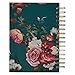 Christian Art Gifts Journal w/Scripture for Women With God All Things Mathew 19:26 Bible Verse Teal/Roses 192 Ruled Pages, Large Hardcover Notebook, Wire Bound