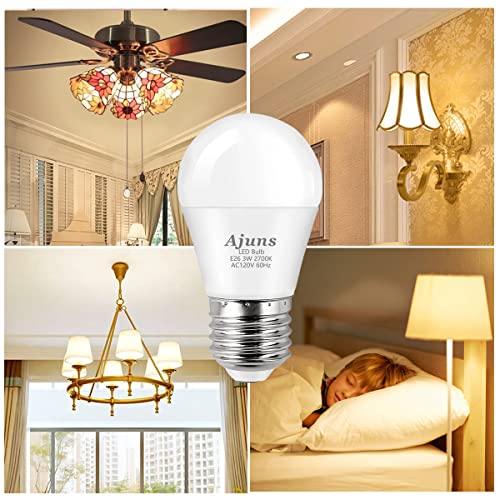 Ajuns Led Bulb 3W Equivalent 25 Watt, 120V 25W Ceiling Fan Light Bulbs Table Lamp Bulb,Warm White 2700K Led Energy Saving Bulb E26 Base, Suitable For Home 4 Pack #TOP6