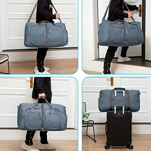 Image of Vomgomfom 65L /85L /115L Foldable Travel Duffle Bag with Shoe Compartment