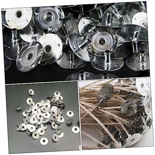 800 piezas base metálica para mechas de velas miniatura 7