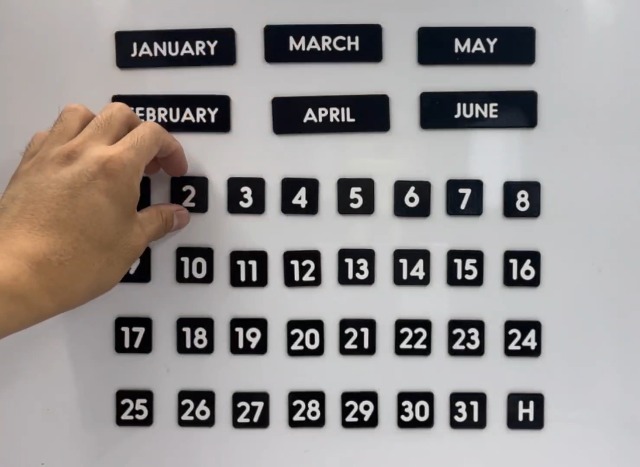 Amazon.com: Large Double-Sided Magnetic Numbers and Months for