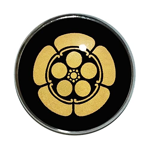 凛(りん) 家紋 ピンバッジ 五瓜に梅鉢 家紋 ピンバッチ