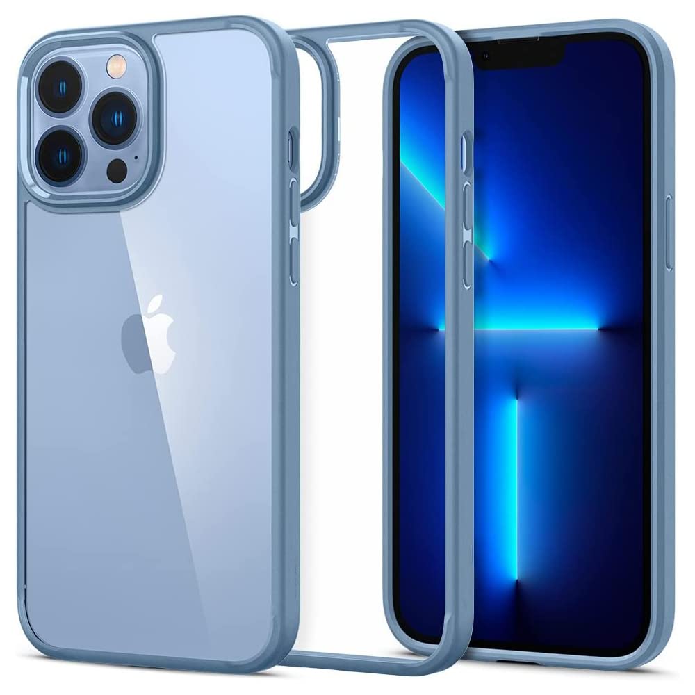 UNIGEN Back Case Cover for iPhone 13 Clear Acrylic Hard Back Soft TPU Bumper Hybrid Phone with Camera Protection (TPU + Polycarbonate with Metal Button | Blue) (B0BQJF1T8F) Amazon Price History, Amazon Price Tracker