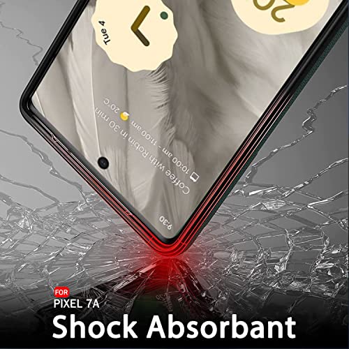 Image of TheGiftKart Sleek Back Cover Case for Google Pixel 7A | Slim Fit Protective Design | Ultra Matte Finish | Camera Protection Bump | Soft Silicon Case Cover for Pixel 7A (Silicone, Black)