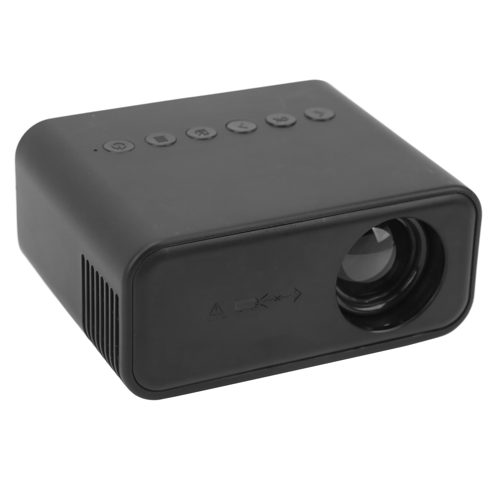 Mini Proiettore Videoproiettore LCD TFT con Telecomando da 15 a 100 Pollici 1920x1080 LED per la Casa (Spina europea)