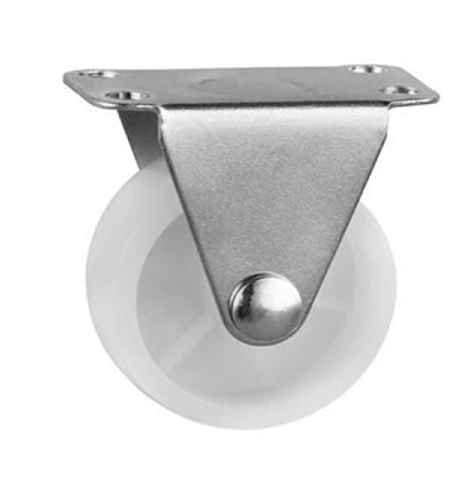 4 Pieces/lot Light White PP casters 1/1.25/1.5 inch M8 Screw Swivel Caster with Brake Pulley Stand(Directional,1 Inch)