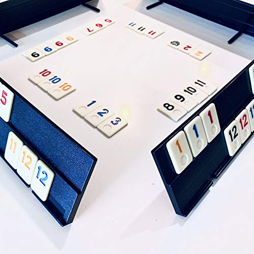 Juego de Mesa Rummy Tiles con 106 Fichas y Caja Negra miniatura 3