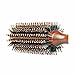 Minalo Styling Essentials 100% Natural Boar Bristles Hair Brush With Pin Tail, Round Comb Ruled 2.1-Inch