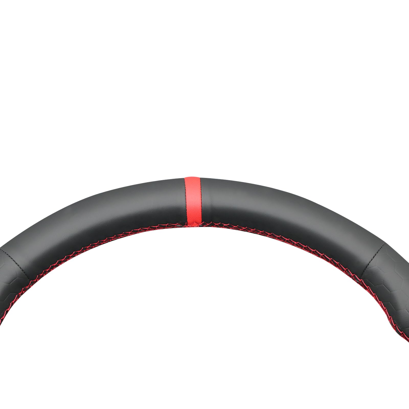 MEWANT Funda para volante de coche cosida a mano para Volkswagen VW Amarok / T6 California / T6 Caravelle / T6 Kombi / T6 Multivan / T6 Transporter accesorios (el volante original es de goma)