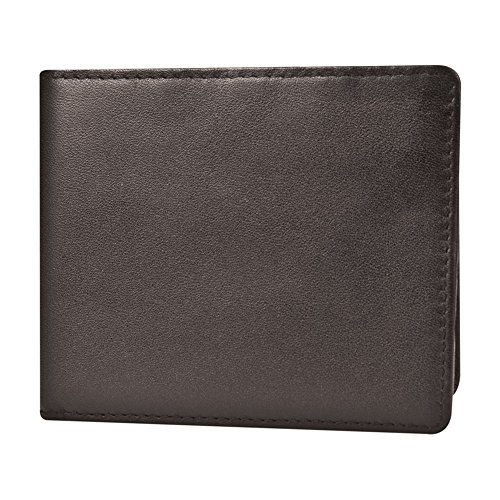 Travelon Rfid Blocking Leather Billfold, Brown, One Size
