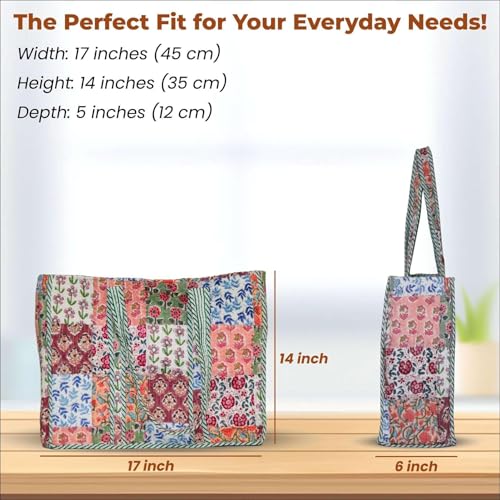 Bolso Tote de algodón para mujer miniatura 5
