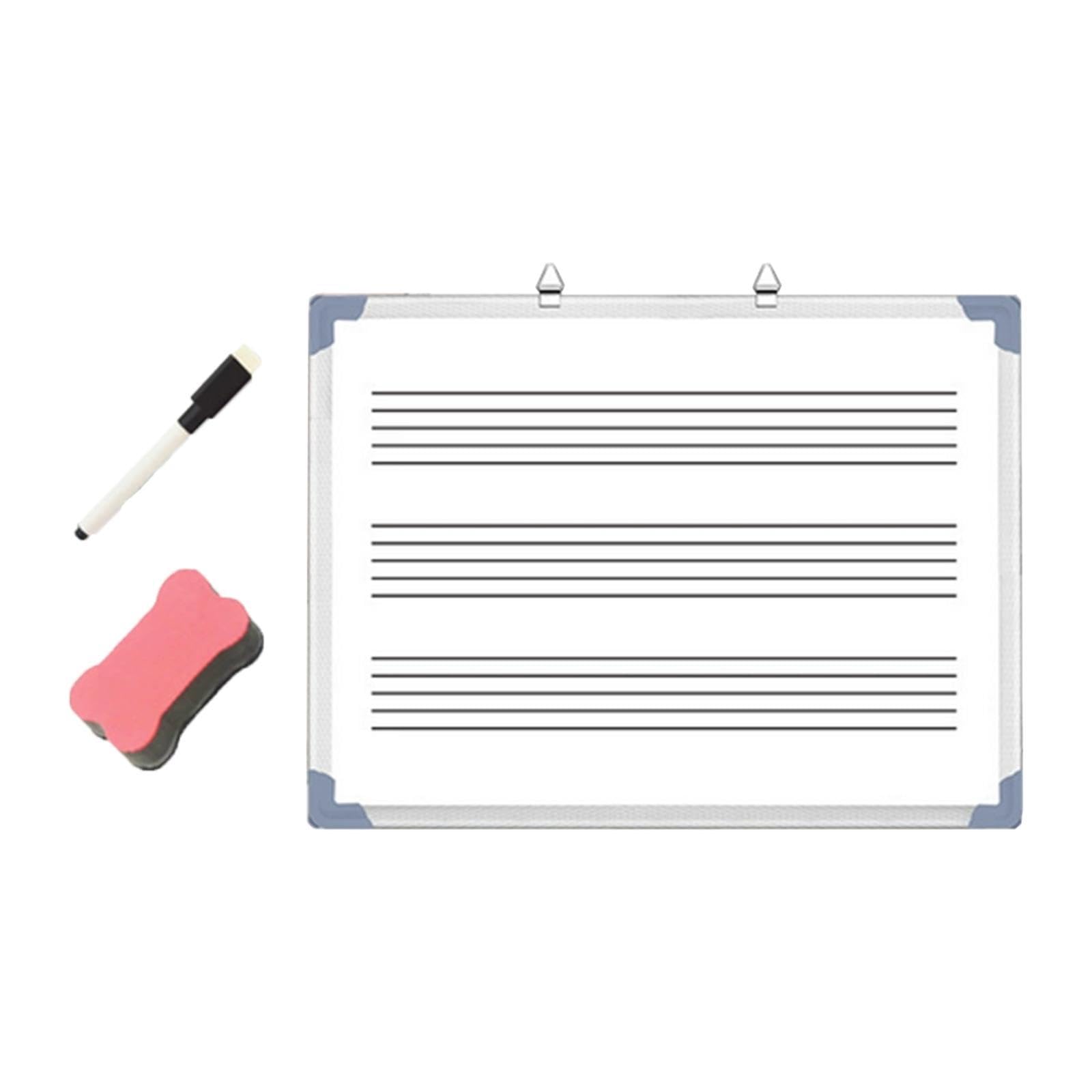 Generic Musik Whiteboard, Notizblock, Lapboard für Büro, Schule, Musiklehrer - Edelstahl, 100% weiß, Weiß